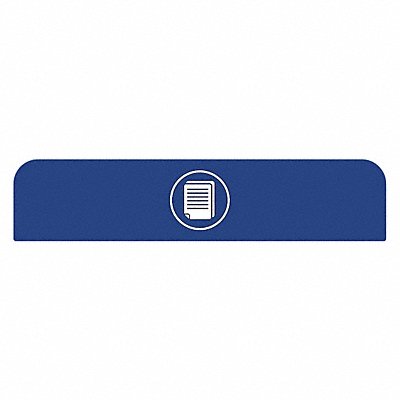 Recycling Sign 8-1/2 H 1-25/32 W Blue