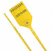 Pull-Tight Seals Yellow Plastic PK100