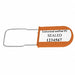 Padlock Seals Orange Acrylic PK50