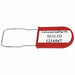 Padlock Seals Red Acrylic PK50