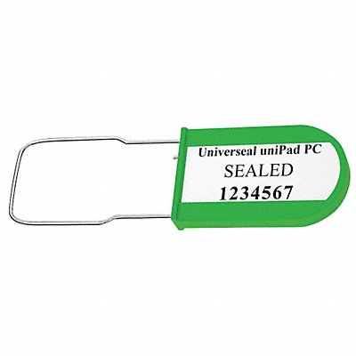 Padlock Seals Green Acrylic PK50