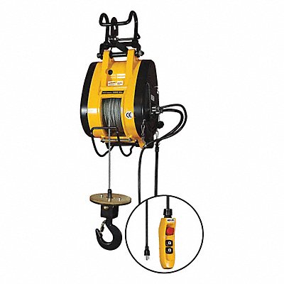 Electric Wire Rope Hoist 1000 lb 115V