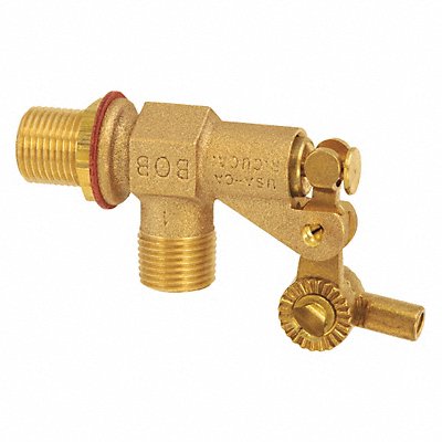 Float Valve 3/8 in Bulkhead Brass MNPT