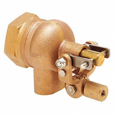 Float Valve 1-1/4 in Pipe Brass FNPT