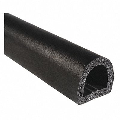 Rubber Seal D-Shaped 1 in H 100 ft L