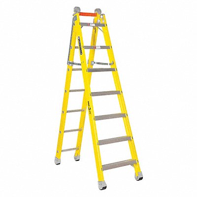 Combination Ladder Fiberglass 375lb 7ft.