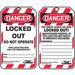 Lockout Tag 3-1/4 inWx5-3/4 in H PK10
