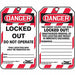 Lockout Tag 3-1/4 in.W 3/8in.Hole PK25