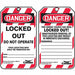 Lockout Tag 3-1/4 inWx5-3/4 in H PK100