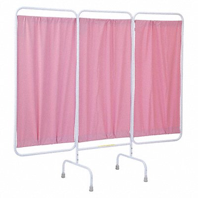 Privacy Screen 3 Panel 67inH Mauve