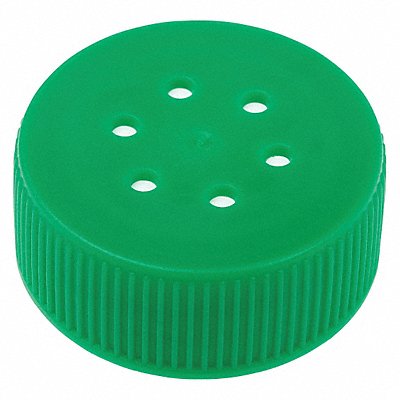 Cap 35 mm Dia Green PK100