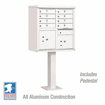 Cluster Box Unit White 10 Doors 18 in W