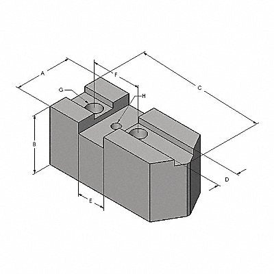 Lathe Jaw 3/4 Steel