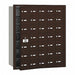 Mailbox 4B+ 34 Doors Bronze 40-3/4in H