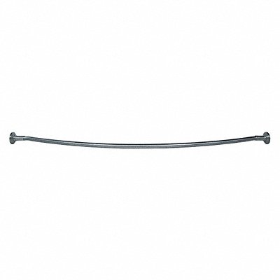 Curved Shower Rod SS 60in L Satin Nickel