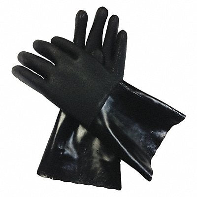 J4876 Chemical Resistant Gloves L PVC Black PR