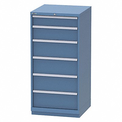 K3755 Mod Drawer Cab 60 H 6 Drawer Bright Blue