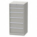 K3755 Mod Drawer Cab 60 H 6 Drawer Light Gray