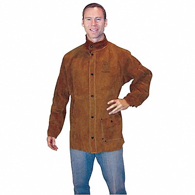 2X 30Inimp Dk Brwn Lth Jacket