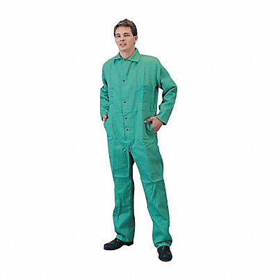 3X Grn Fs Coveralls