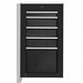 High Gloss Black Heavy Duty Side Cabinet