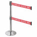 Barrier Post Red/White Text Belt 40in. H
