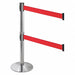 Barrier Post Aluminum Post Red Belt