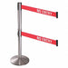 Barrier Post SS Cast Iron Base No Entry