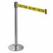 Barrier Post Gray Ylw/Black Text Sloped