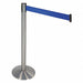 Barrier Post SS Blue Belt Cast Iron Base