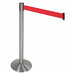Barrier Post Red Belt 3in. Belt W w/Base