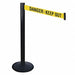 Barrier Post Black Ylw/Blk Text 40 in H