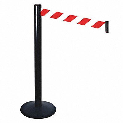 Barrier Post Red/White Belt Sloped