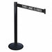 Barrier Post Black/White Belt Sloped