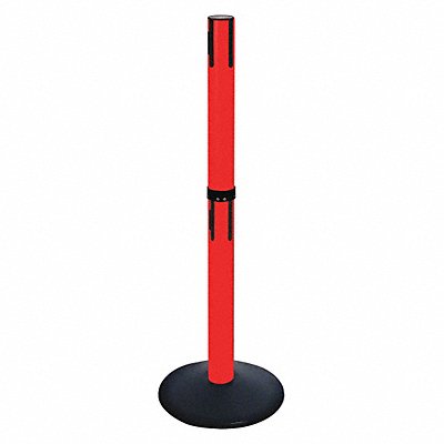 Belt Barrier Rcvr. Post Red Cast Iron