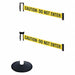 Barrier Post Black Yellow/Black Text