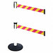 Barrier Post Black Magenta/Yellow Belt