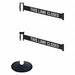 Barrier Post 40 in H Black/White Belt