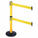 Barrier Post PVC Post Yellow Belt Sloped