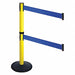 Barrier Post Black Blue Belt 2 Belts