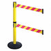 Barrier Post Black Magenta/Yellow Belt