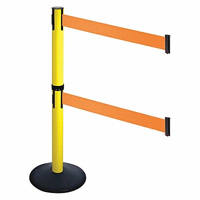 Barrier Post Black Orange Belt 2 Belts