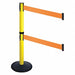 Barrier Post Black Orange Belt 2 Belts