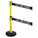 Barrier Post Blk Blk/White Belt 2 Belts