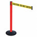 Barrier Post 40 in H Yellow/Black Text
