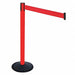 Barrier Post 40 in H Red Belt w/Base