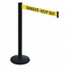 Barrier Post 40 in H Yellow/Black Text