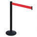 Barrier Post PVC Post Red Belt w/Base