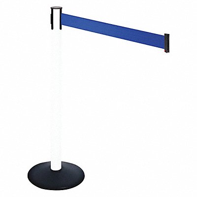 Barrier Post PVC Post Blue Belt