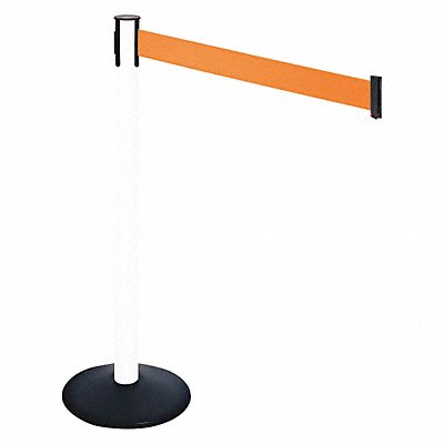 Barrier Post PVC Post Orange Belt
